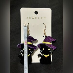 Black Cat Earrings